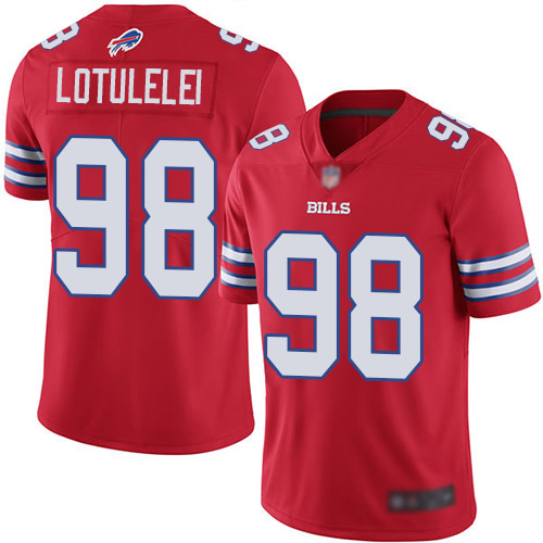 Men Buffalo Bills #98 Star Lotulelei Limited Red Rush Vapor Untouchable NFL Jersey->buffalo bills->NFL Jersey